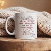 Tazza coppia "Dove inizia il mio rifugio", personalizzabile per LEI