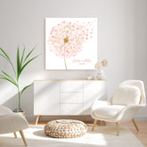 Guestbook Alternativo "Soffione" rosa e oro