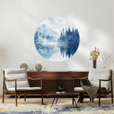 PAESAGGIO MONTANO BLU - CIRCLE Wall Stickers