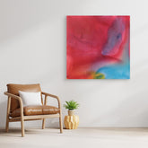 Soft Pastel Field Art, Modern Minimalist Wall Decor, Calming art print - Copy - Copy