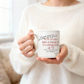 Tazza romantica “Non posso fare a meno di innamorarmi di te"