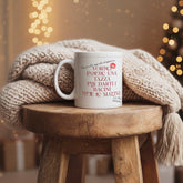 Tazza con scritta "Vorrei essere una tazza", personalizzabile