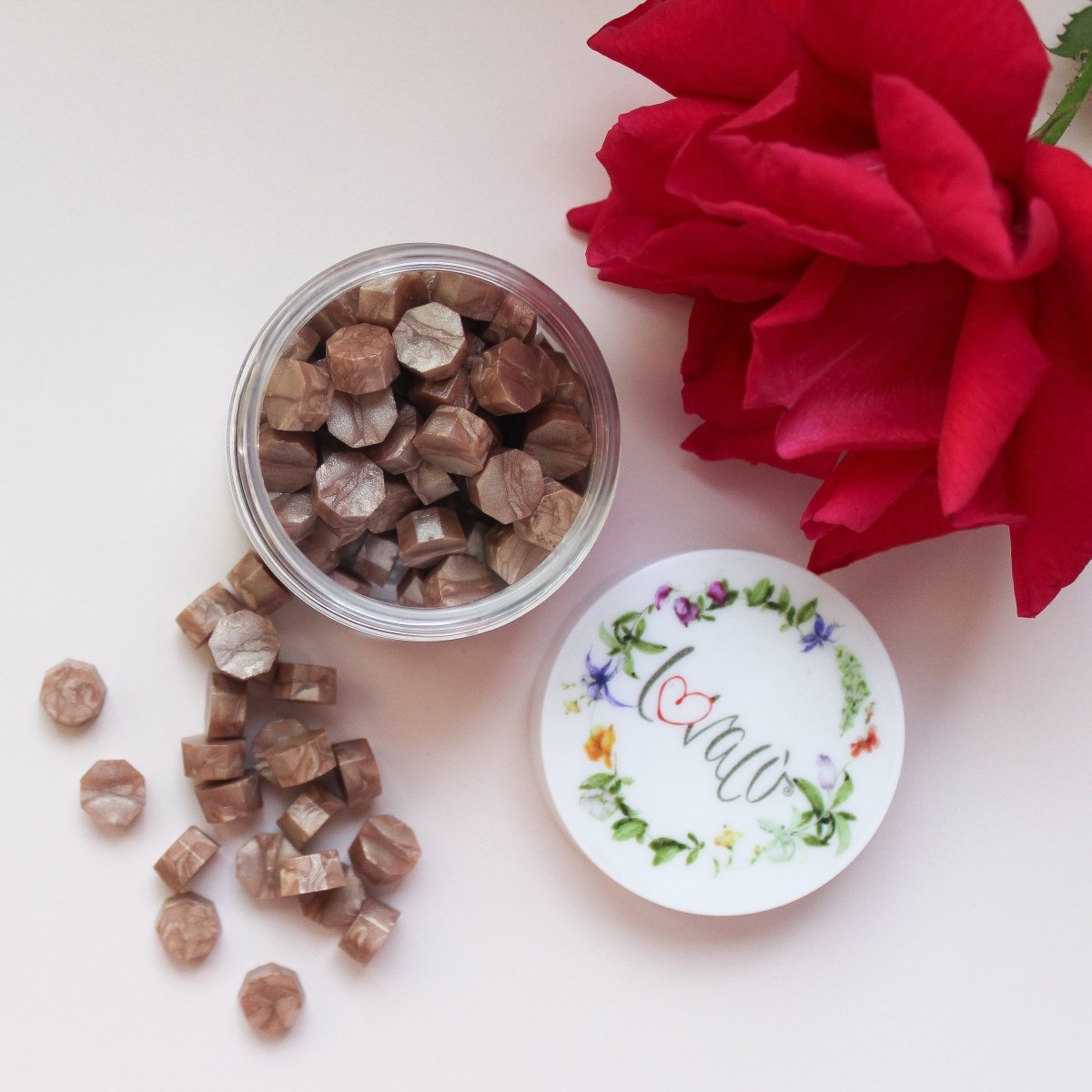 Almond - Sealing Wax Beads - Lovalù