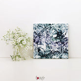 Diamond blue Wall Art print on canvas. - Lovalù