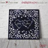 Guest book alternative Constellation stars. Alternative Guest book stars galaxy. Wedding Guestbook stars. Customized guest book - Lovalù