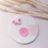 Pink or Gray ceramic Wax Stamp Pad - Lovalù