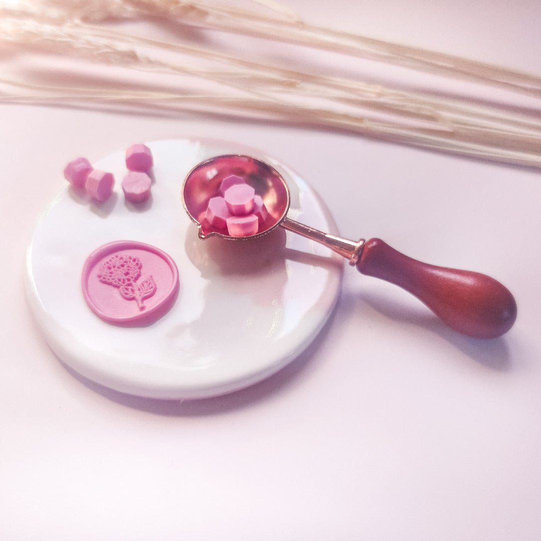 Pink or Gray ceramic Wax Stamp Pad - Lovalù