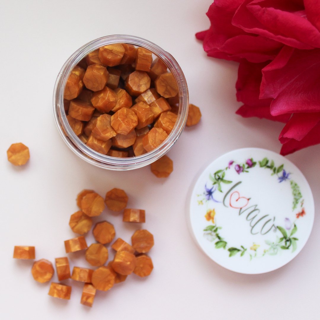 Pumpkin - Sealing Wax Beads - Lovalù