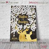 rustic wedding guest book alternative personalized wedding gift for couple anniversary gifts for women wedding guestbooks engagement gift - Lovalù