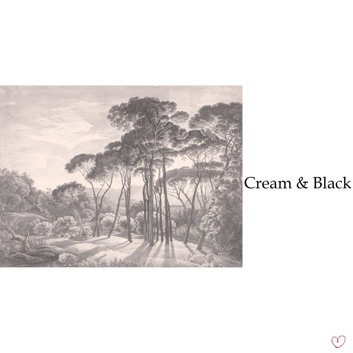 Vintage Tuscany landscape - Mural - Lovalù