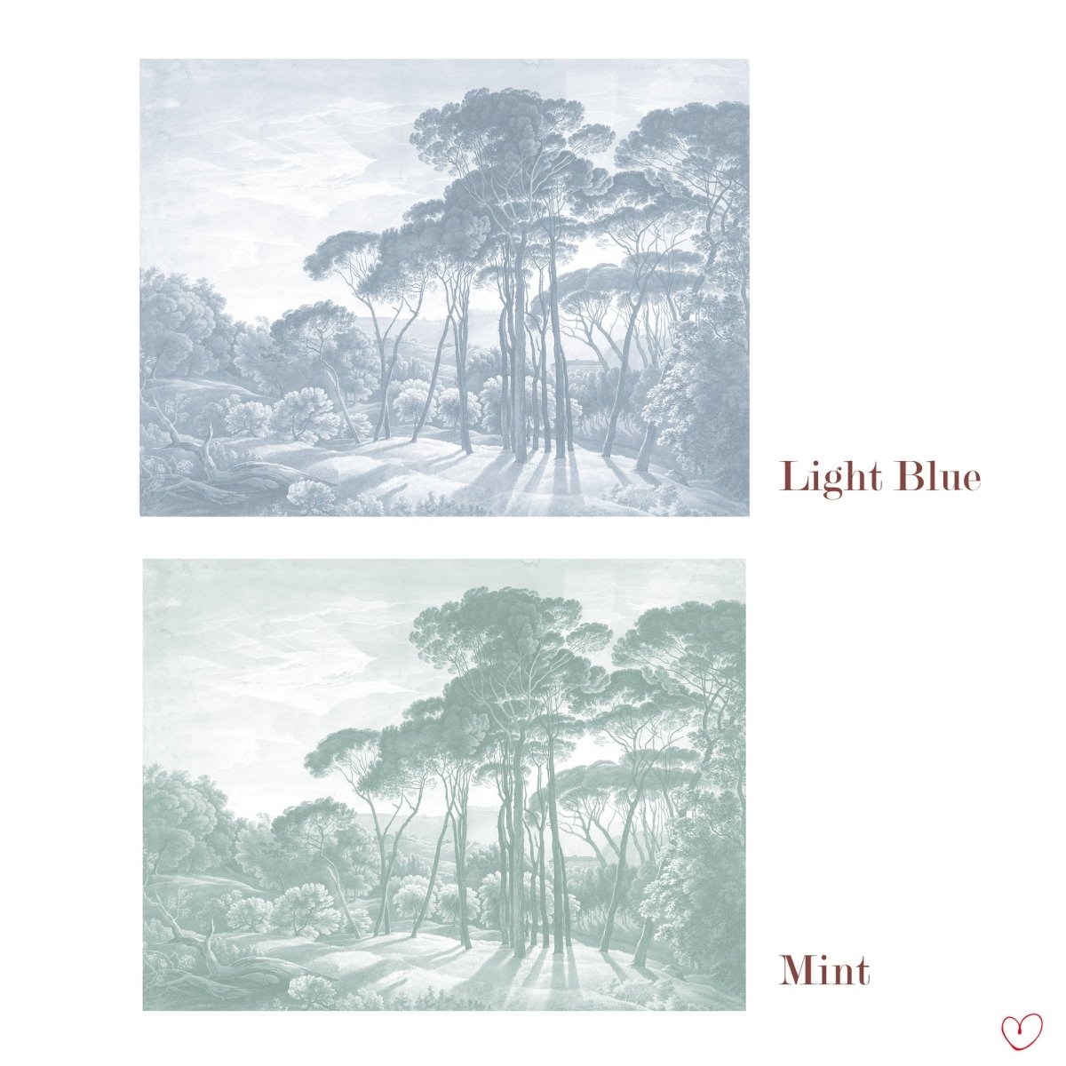 Vintage Tuscany landscape - Mural - Lovalù