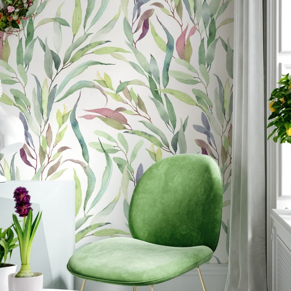 Wallpaper - Colored leaves FOLIAGE - Lovalù