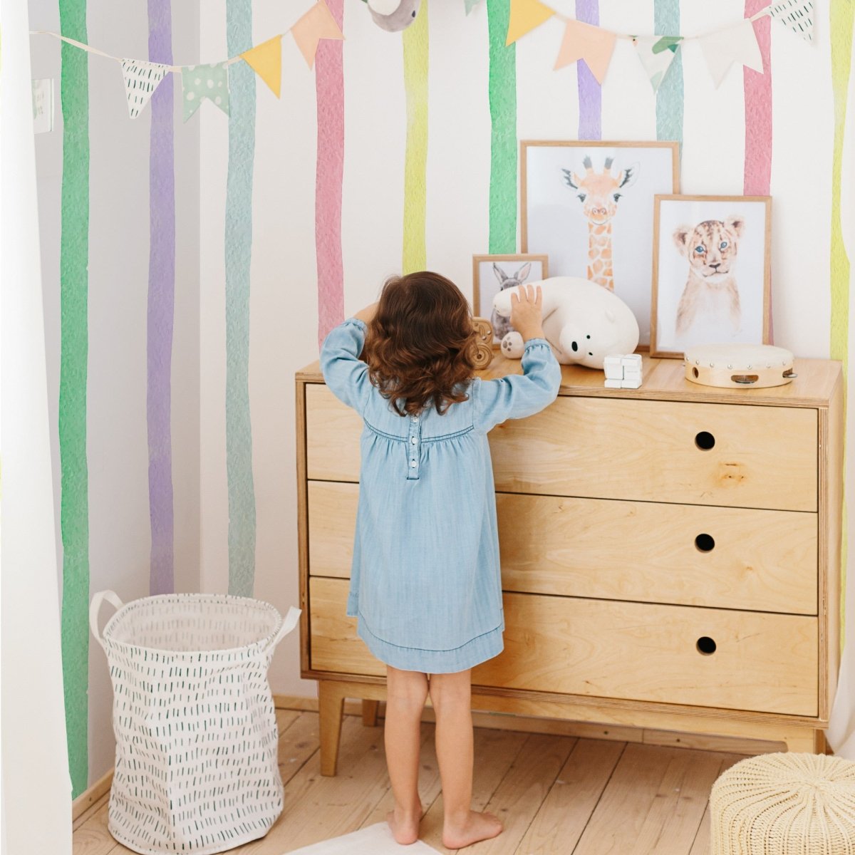 Wallpaper Rainbow Stripes - Lovalù