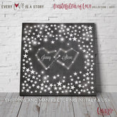Wedding Guest Book Constellation of Love Starry Guest book Chalk Wedding Guest book Stars Astronomy Guestbook Zodiac Guest book Star Wars - Lovalù