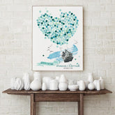 wedding guest book house with balloons guest book alternative unique guest book ideas poster - Lovalù