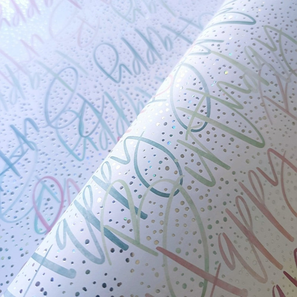 Wrapping Paper - Watercolor Happy Birthday - Lovalù