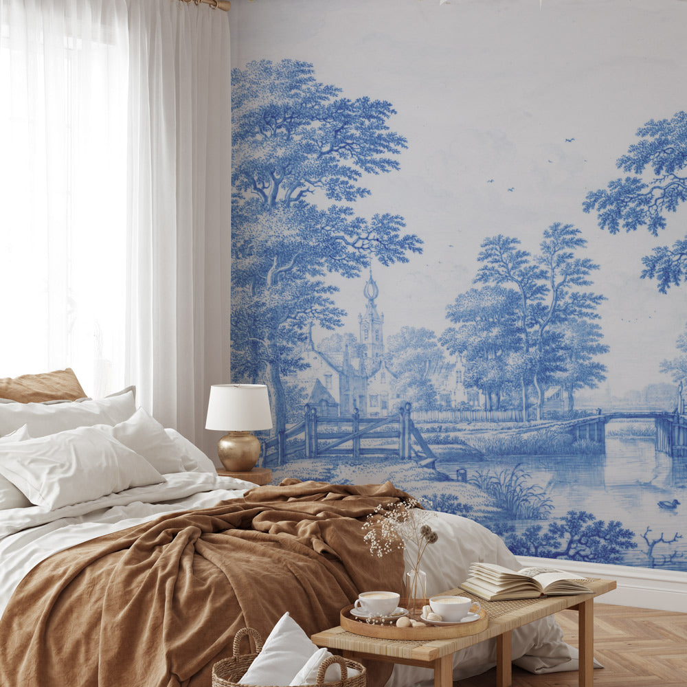 Vintage Wall Mural - Aqua Memories