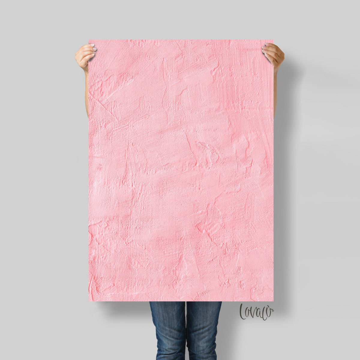 Photography Backdrop PVC pink bubblegum texture putty wall for Product, Instagram, Flat lay &amp; Food - Lov2050