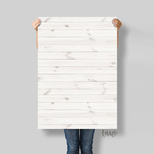 White Wood Vinyl Photography Backdrop rustic wood for Product, Instagram, Flat lay &amp; Food Photography - Lov367 1500