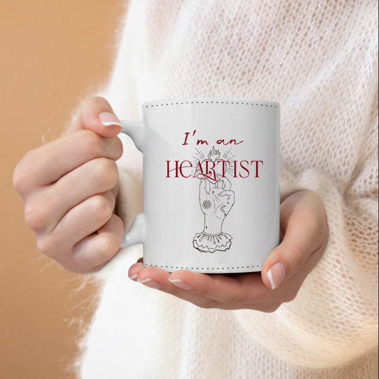 Tazza per colazione "I'm an Heartist"
