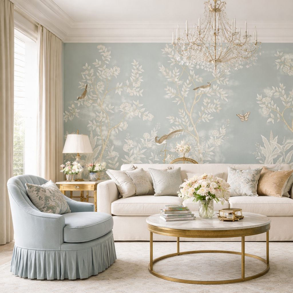 Murale - Chinoserie Giardino di giada