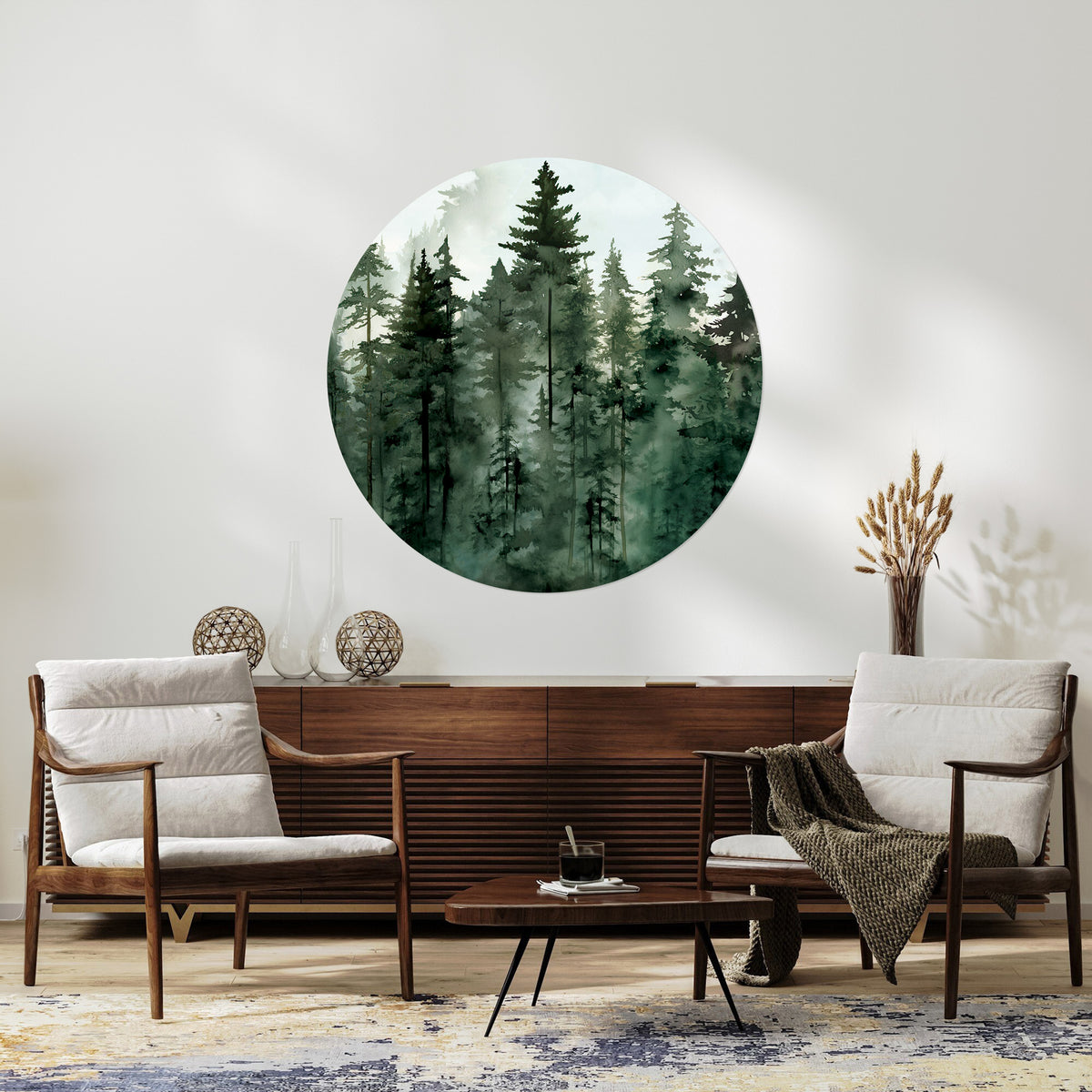 FOGGY FOREST CIRCLE Wall Stickers