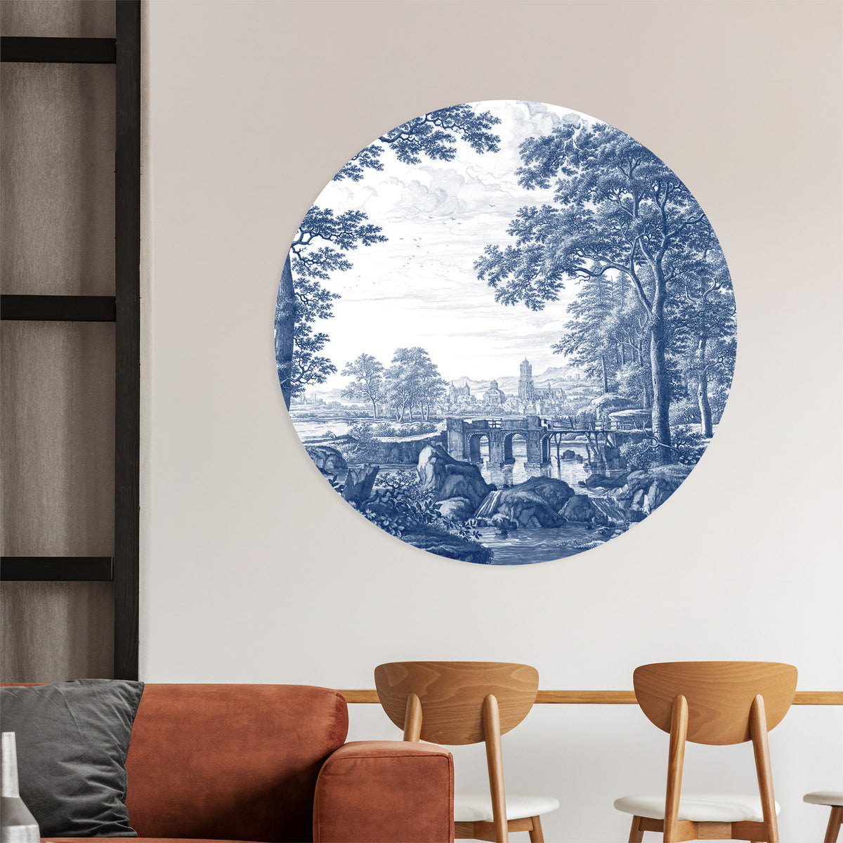 LANDSCAPE BLUE CIRCLE Wall Stickers