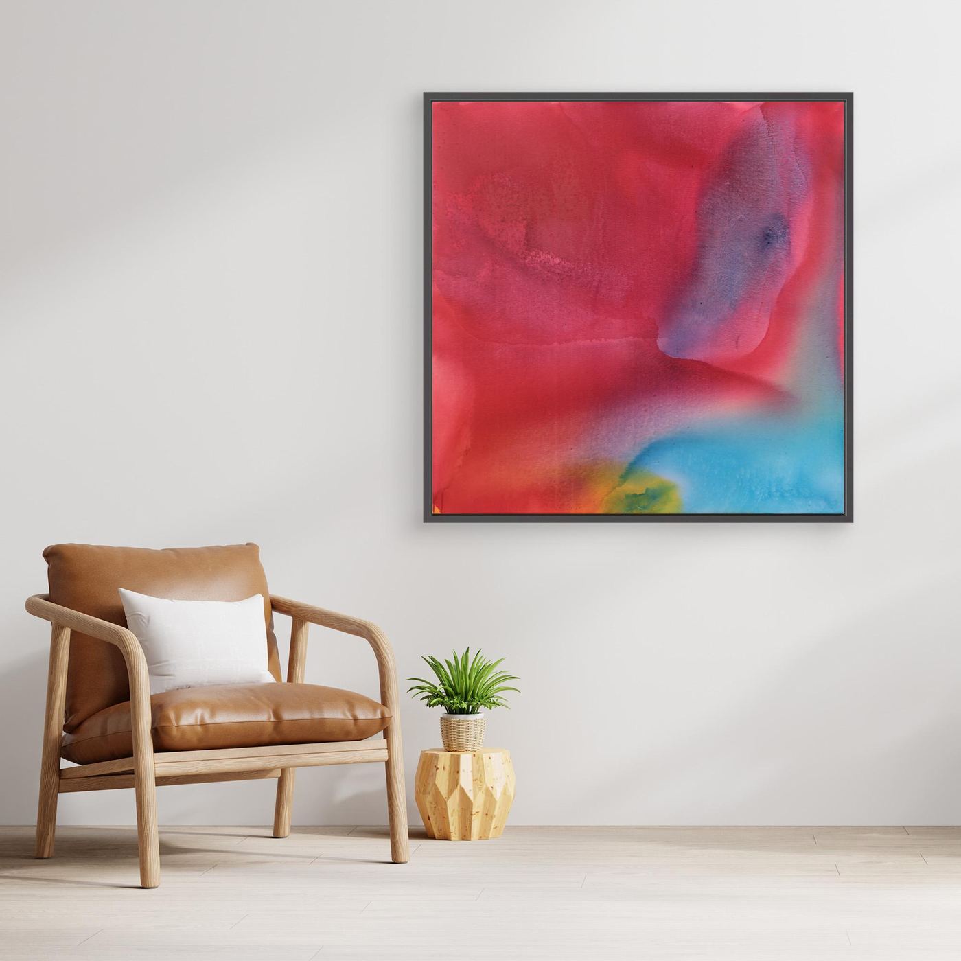 Soft Pastel Field Art, Modern Minimalist Wall Decor, Calming art print - Copy - Copy