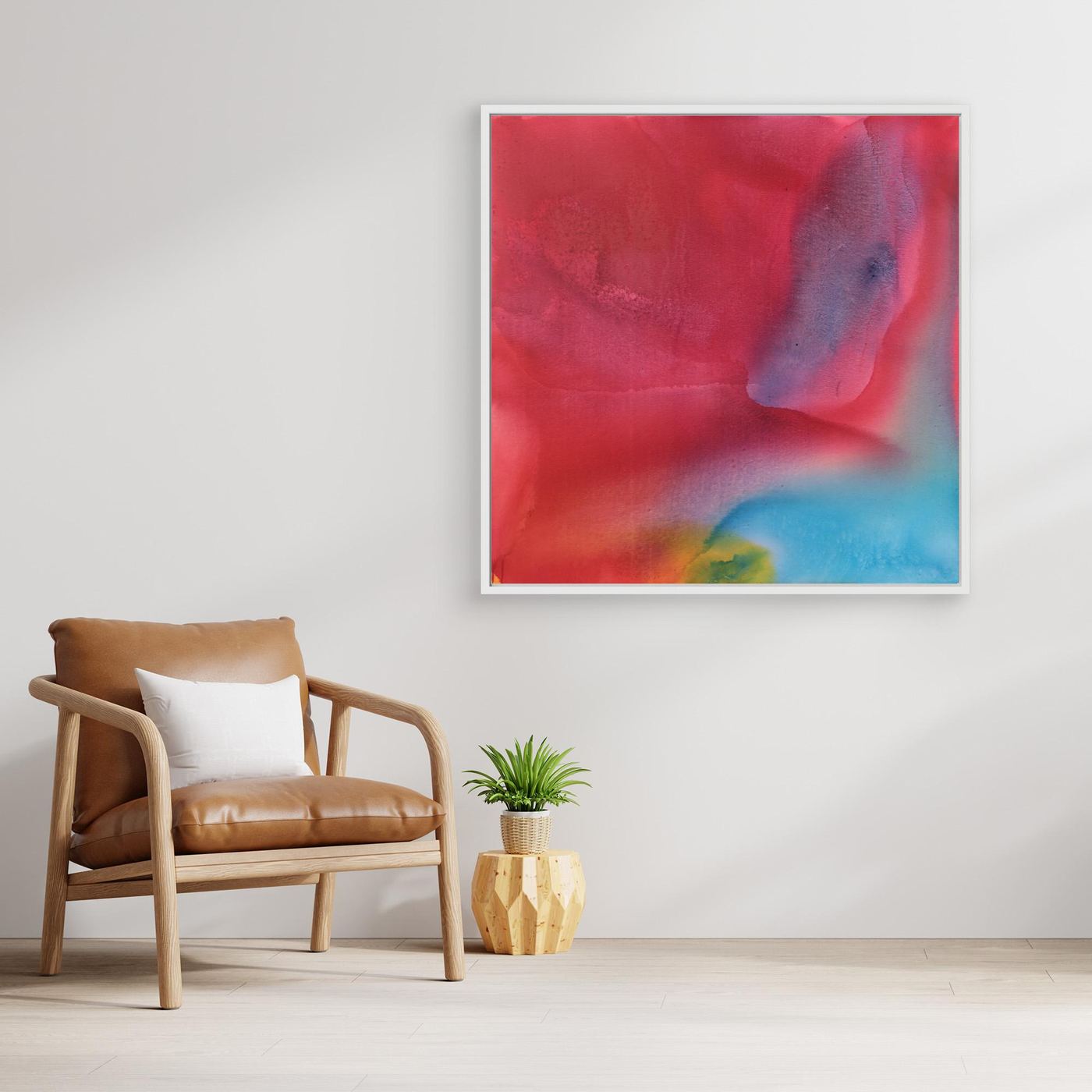 Soft Pastel Field Art, Modern Minimalist Wall Decor, Calming art print - Copy - Copy