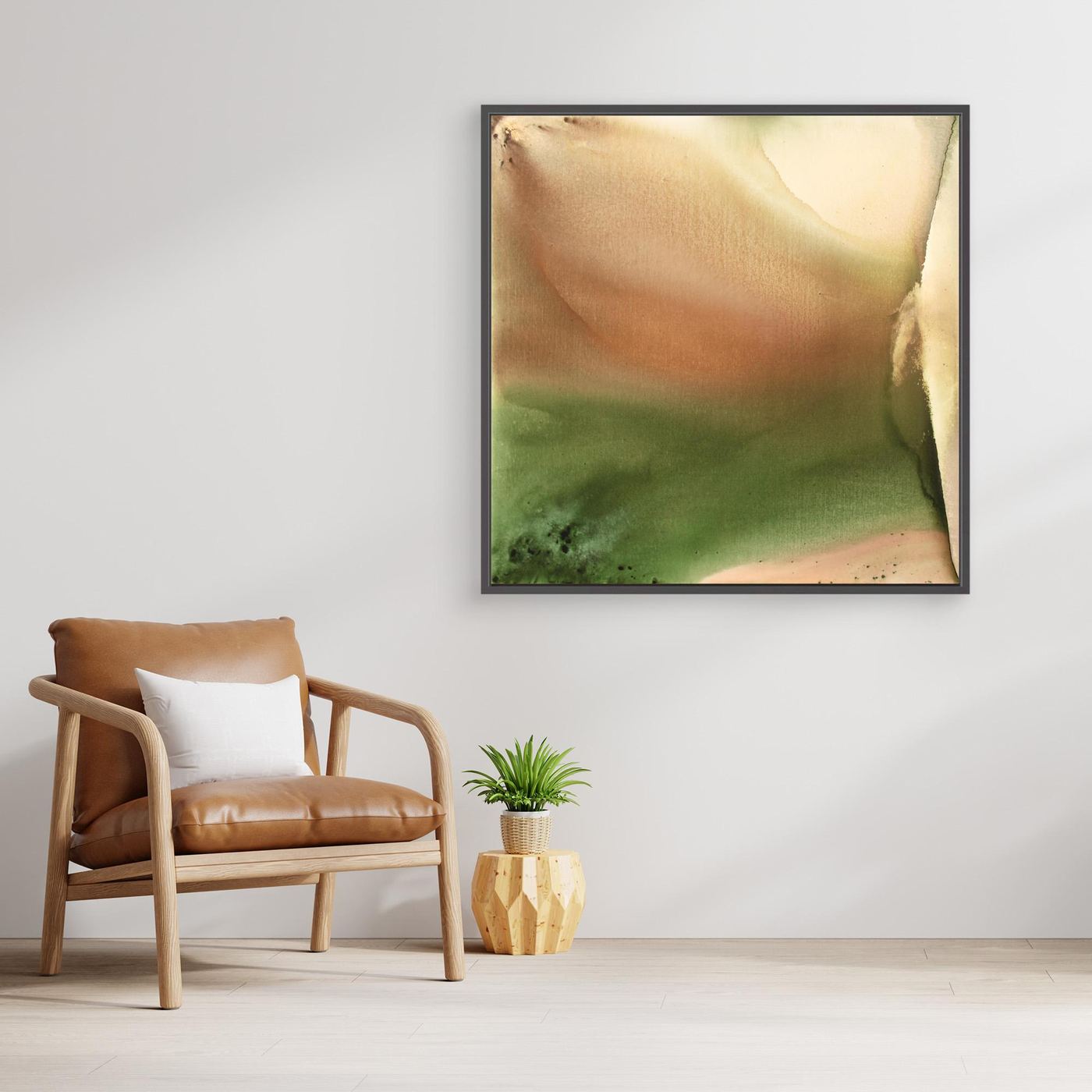 Soft Pastel Field Art, Modern Minimalist Wall Decor, Calming art print