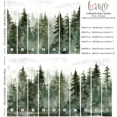 Wall Mural - FOGGY FOREST