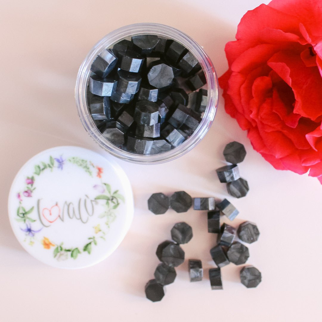 Charcoal - Sealing Wax Beads - Lovalù