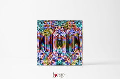 Diamond rainbow print on canvas - Lovalù