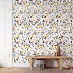 Dried Flowers Wallpaper - Herbolarium - Lovalù
