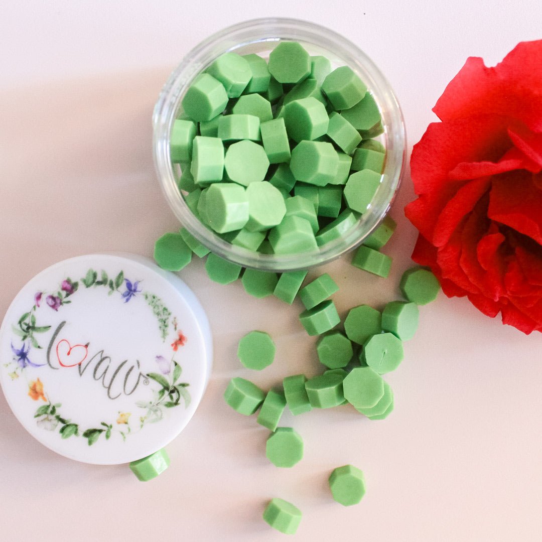 Green Lime - Sealing Wax Beads - Lovalù