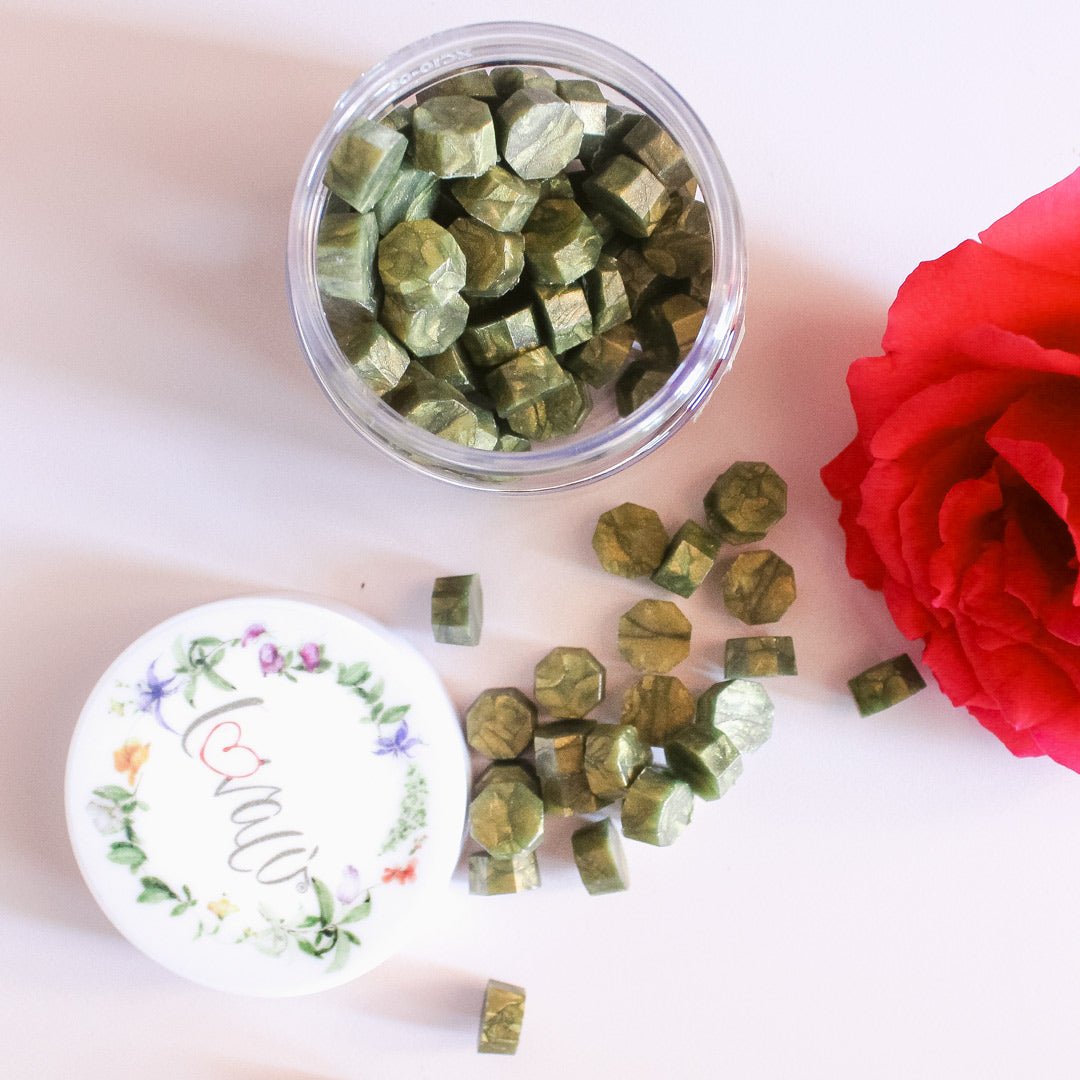 Green Moss - Sealing Wax Beads - Lovalù